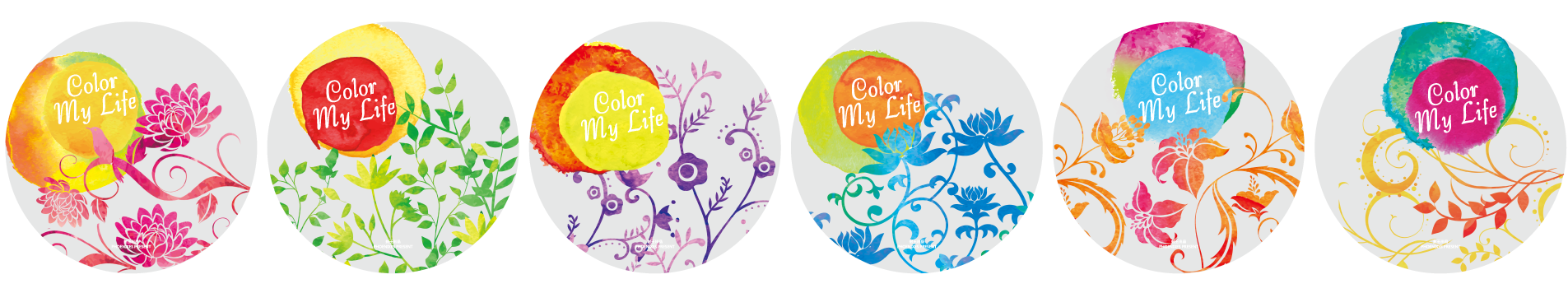 Película de sellado ES de 6 imágenes - Serie colorida