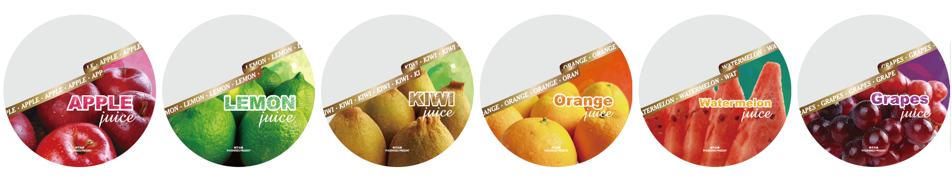 Película de sellado ES de 6 imágenes - Serie Fruta