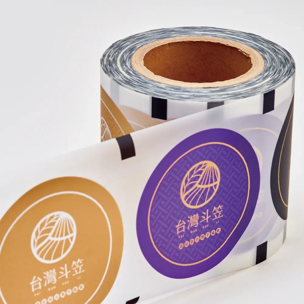 Vista detallada de la película de sellado mate